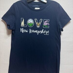 Navy New Hampshire Graphic T-Shirt